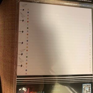 Happy Planner White Office Notebook